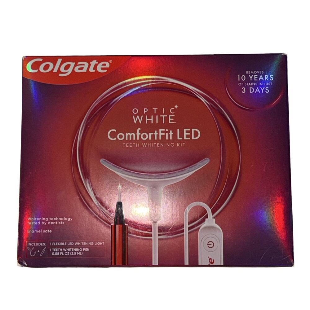 Colgate Optic White ComfortFit LED Teeth Whitening Kit Pen